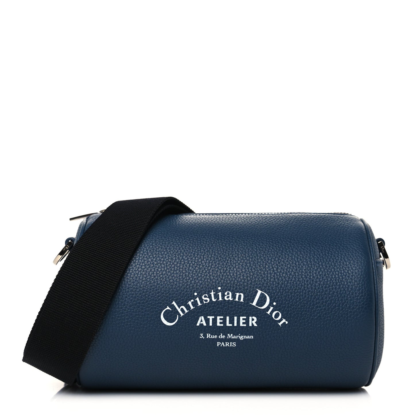 HOMME Grained Calfskin Mens Roller Pouch Blue