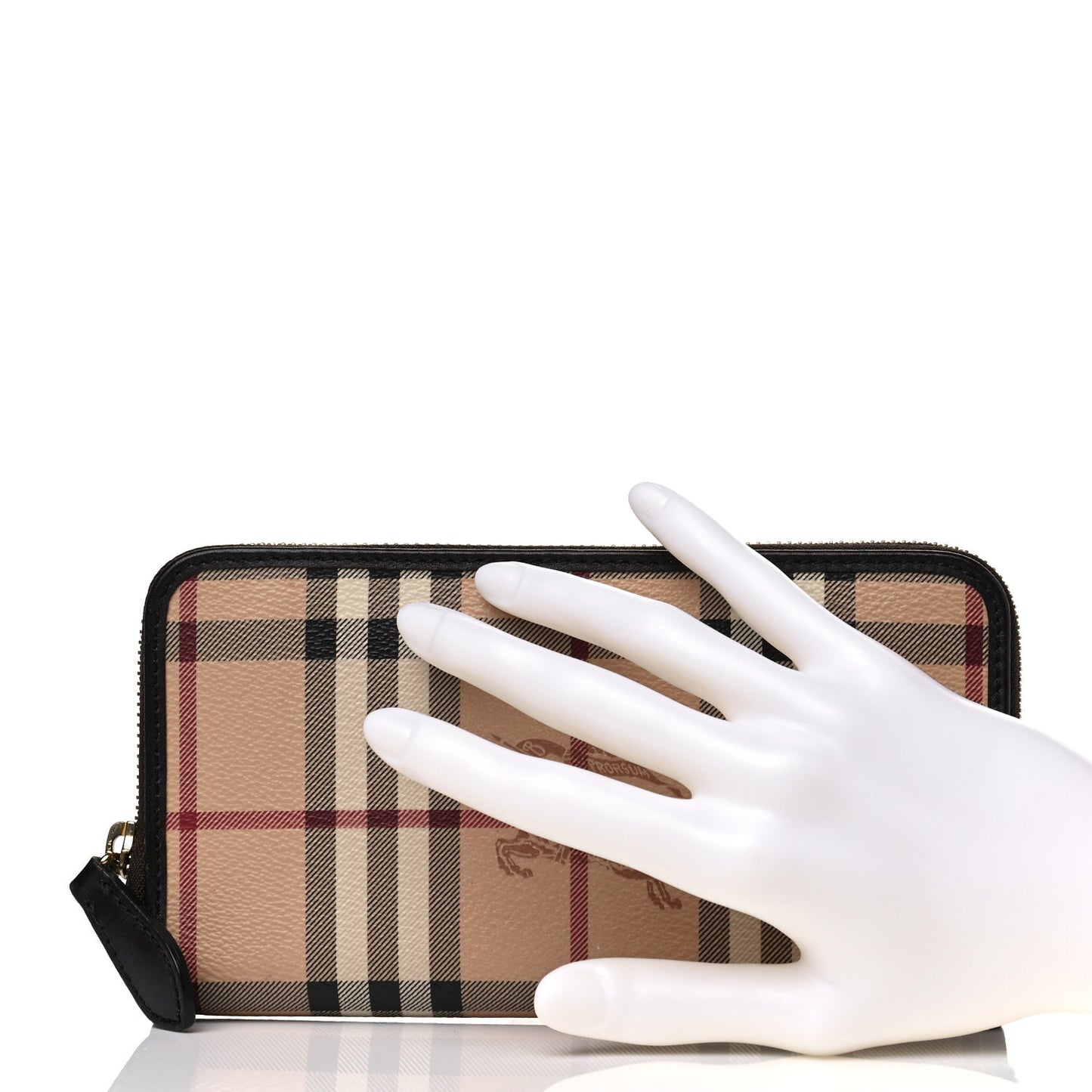 Haymarket Check Large Ziggy Zip Around Wallet Chocolate