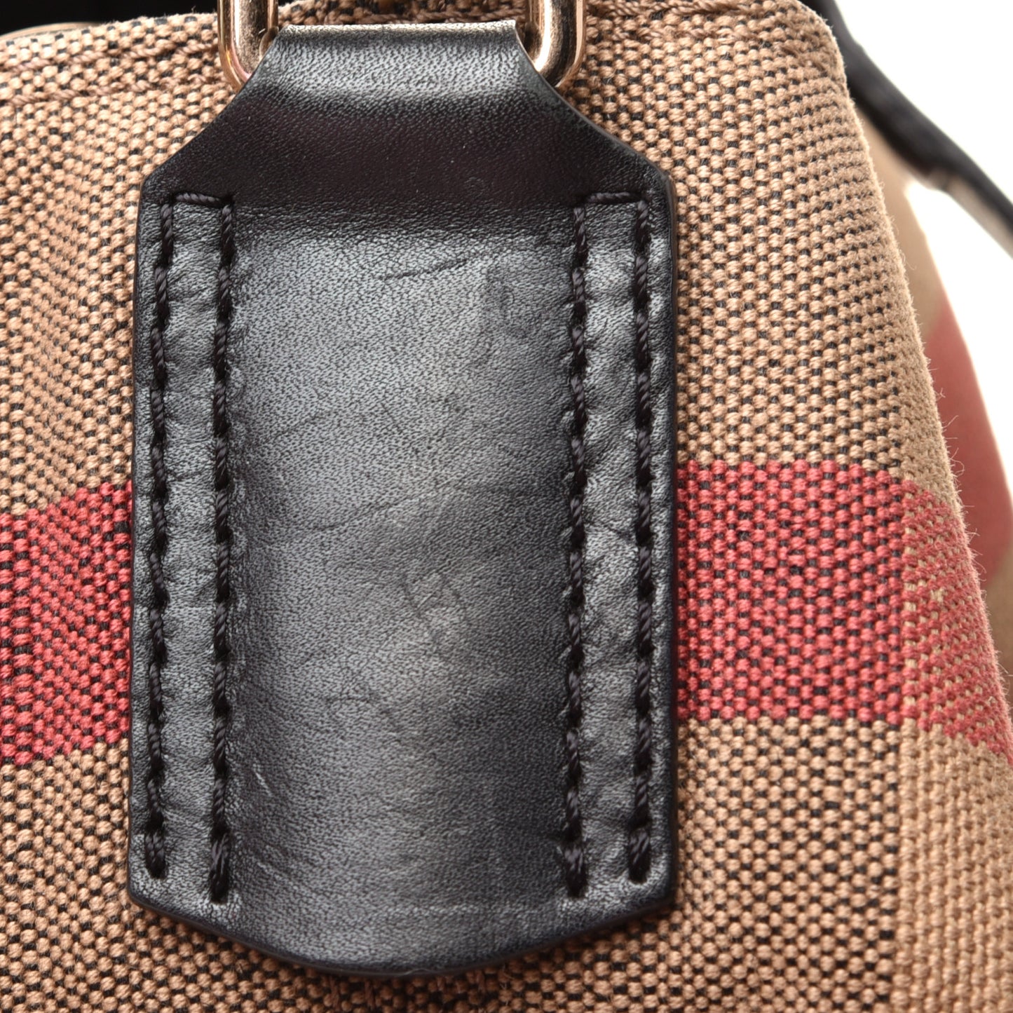 Canvas Mega Check Medium Ashby Hobo Black