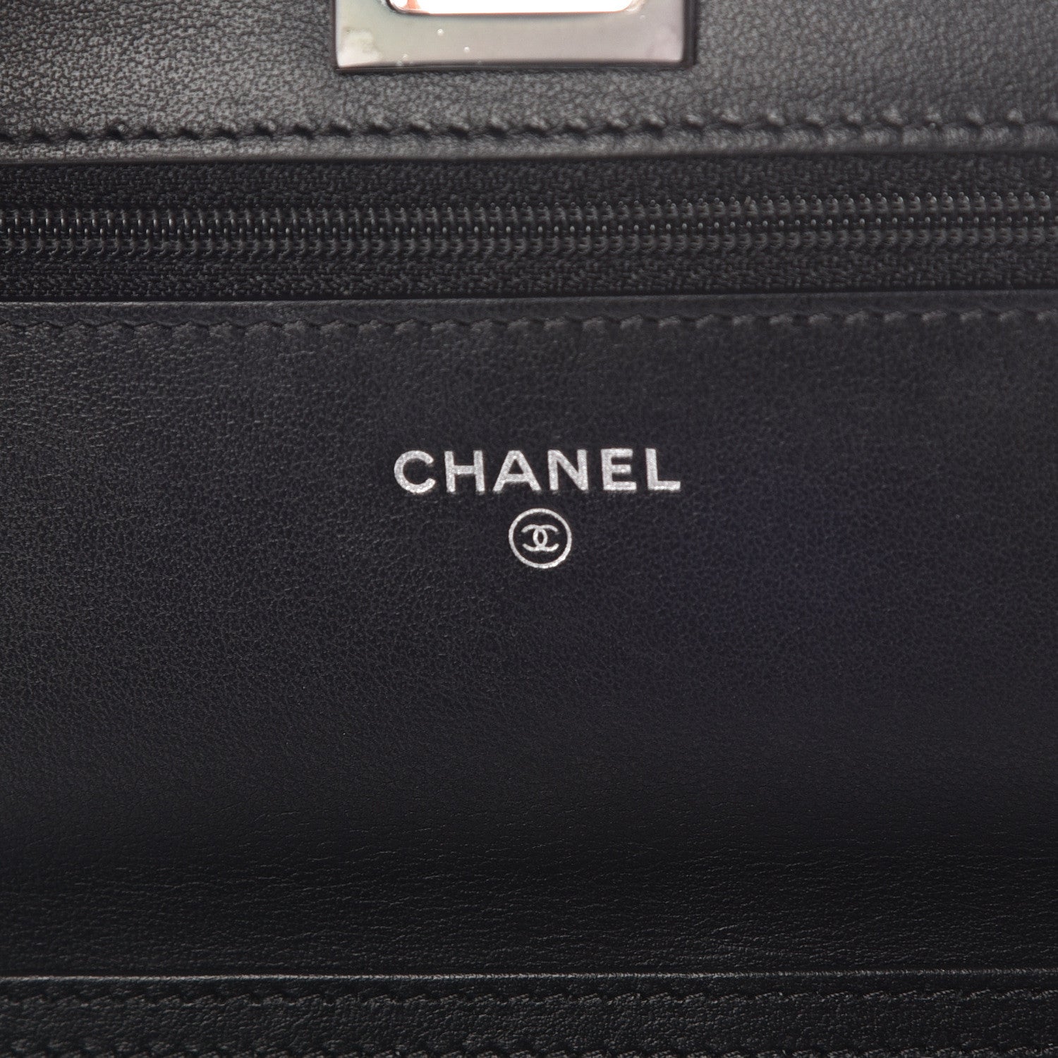 Chanel Aged Calfskin Quilted Reissue Wallet On Chain WOC So Black 6 of 11