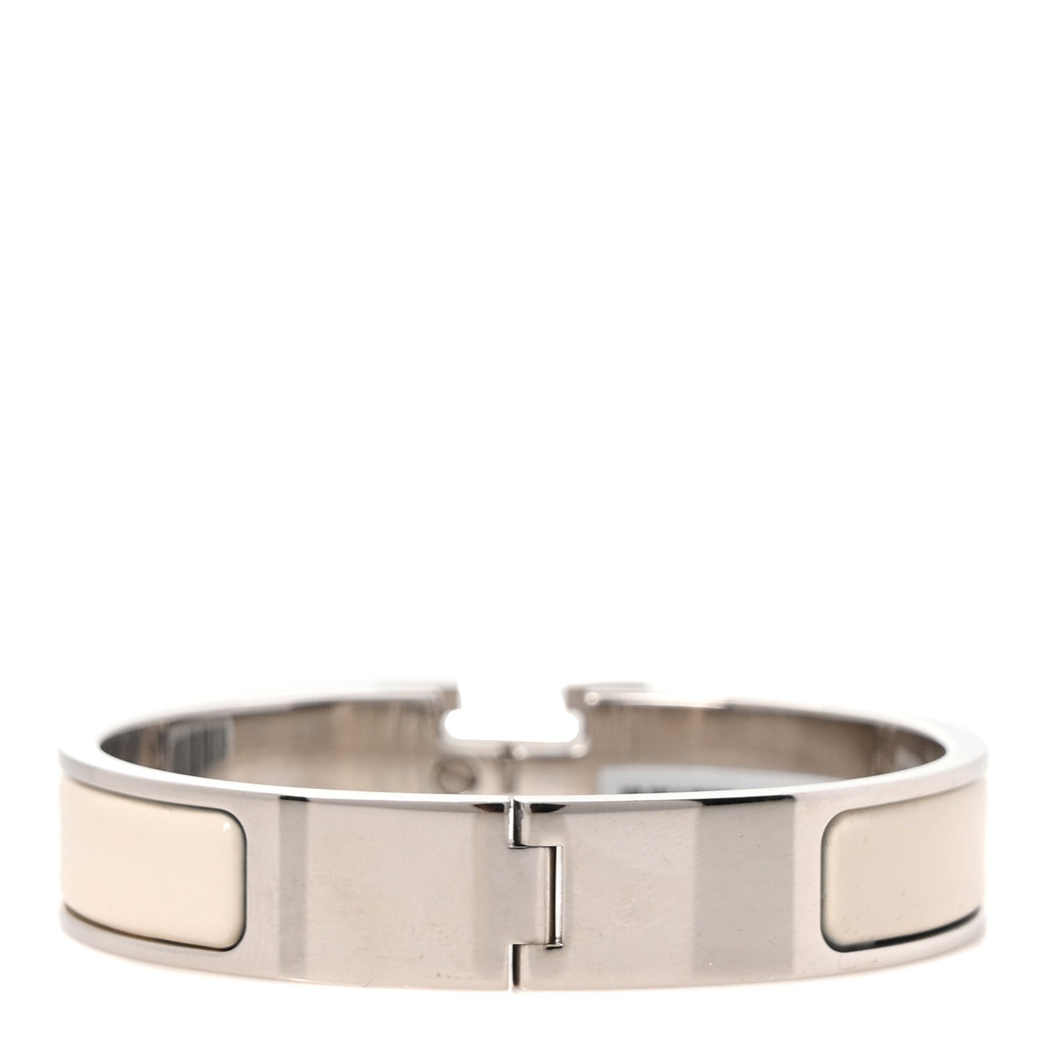 Hermes Enamel Narrow Clic Clac H Bracelet Pannacotta 3 of 6