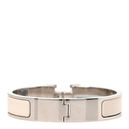 Hermes Enamel Narrow Clic Clac H Bracelet Pannacotta 3 of 6