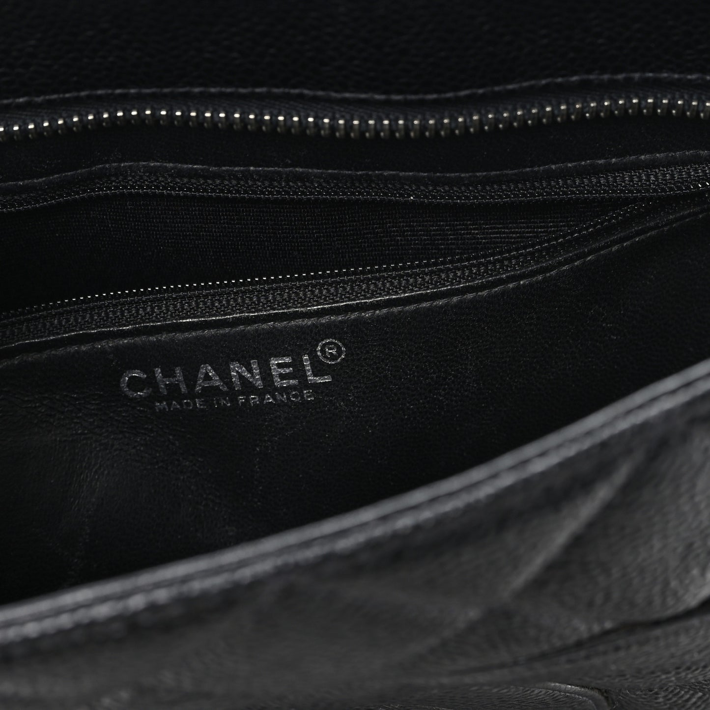 Caviar Quilted Medallion Tote Black