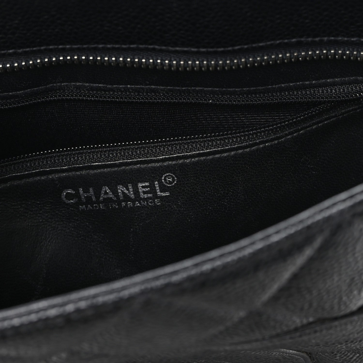 FASHIONPHILE Caviar Quilted Medallion Tote Black 6 of 12