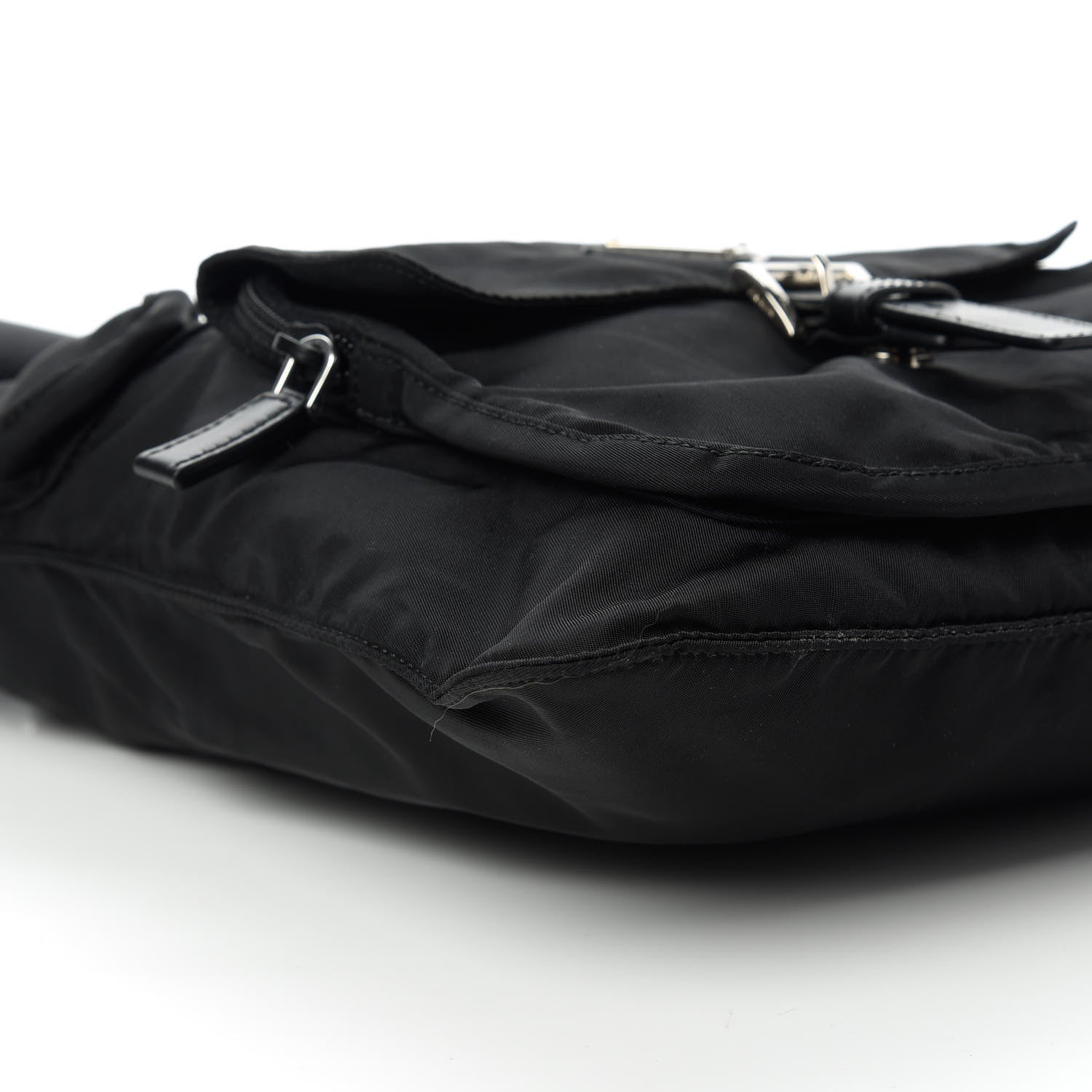 Prada Nylon Tessuto Vela Messenger Bag Black 6 of 12