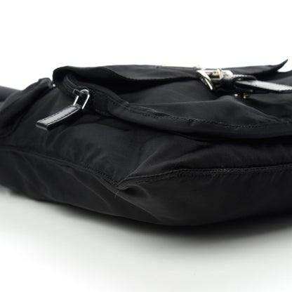 Prada Nylon Tessuto Vela Messenger Bag Black 6 of 12