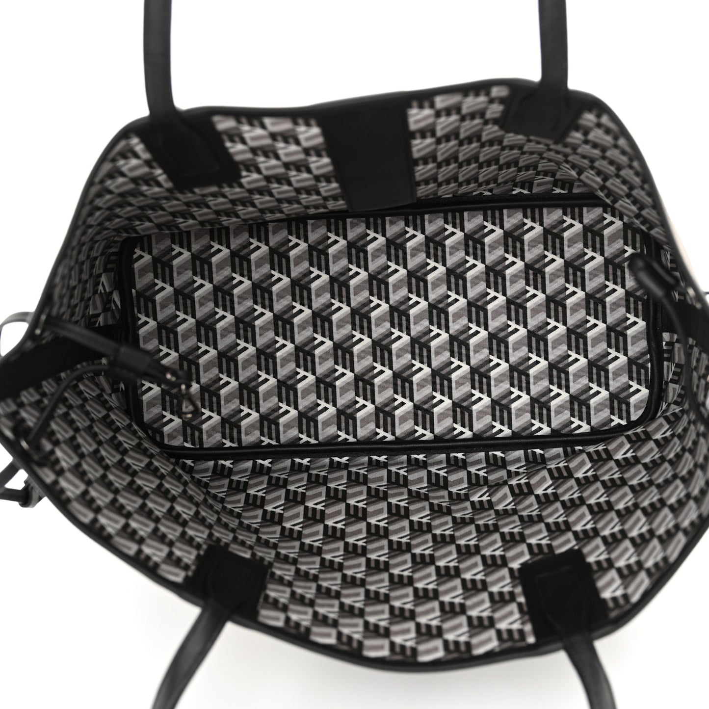 Visetos Medium Liz Reversible Shopper Tote Black