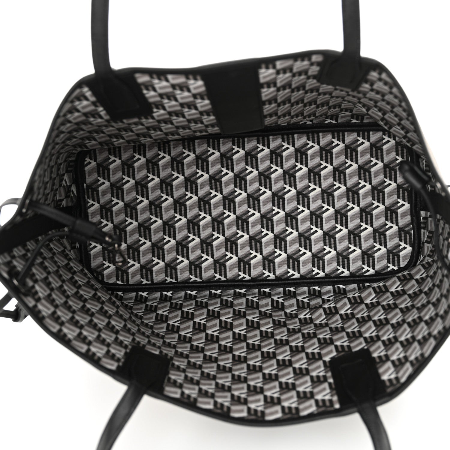 MCM Visetos Medium Liz Reversible Shopper Tote Black 10 of 18