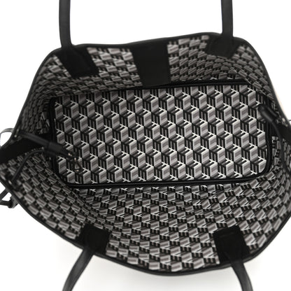 MCM Visetos Medium Liz Reversible Shopper Tote Black 10 of 18