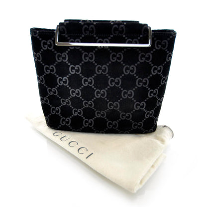 Gucci Guccissima Suede Evening Bag Black 6 of 10