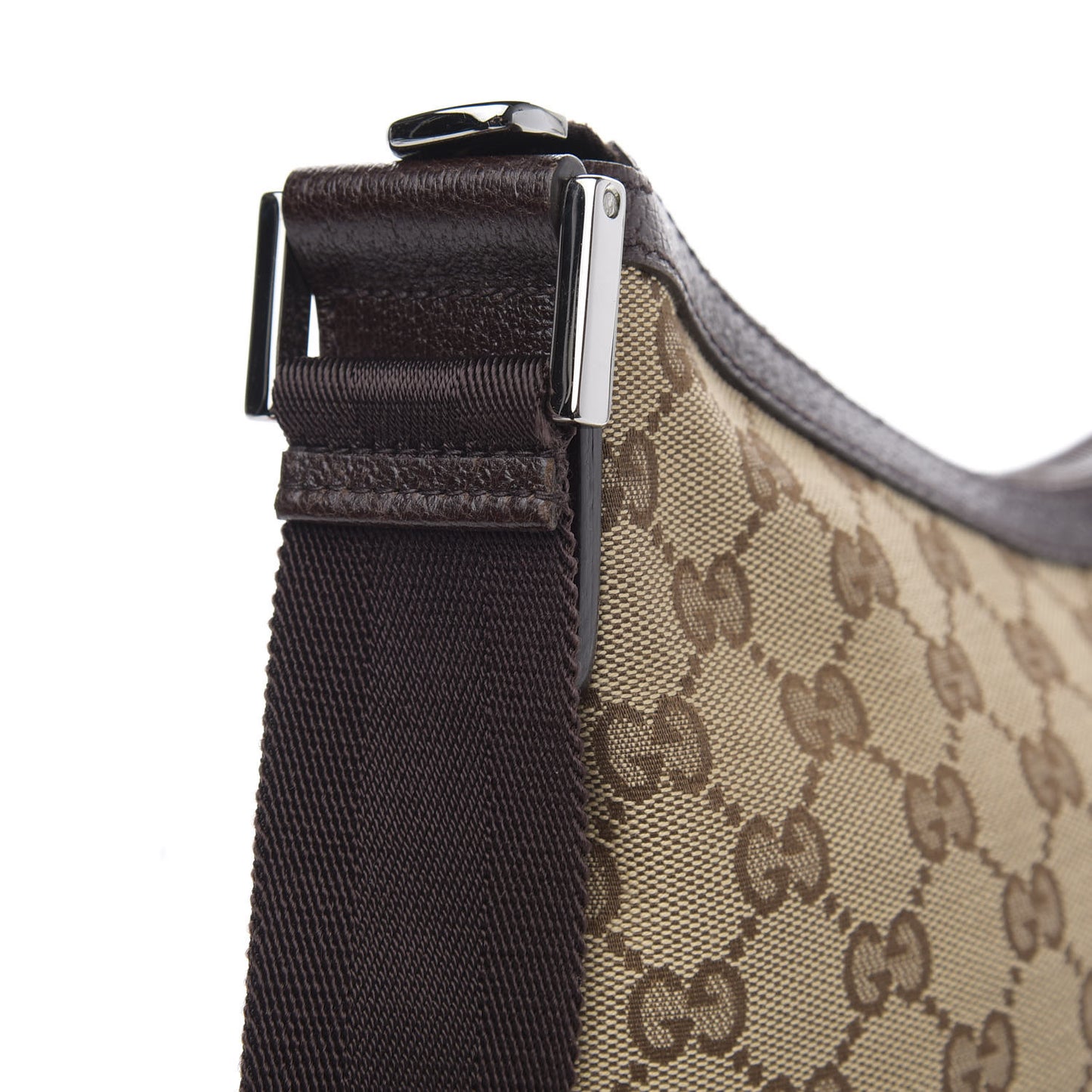 Monogram Medium Half Moon Hobo Dark Brown