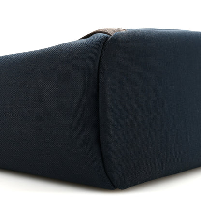 Hermes Canvas The Grooming Bag Bleu Navy Feu 11 of 13