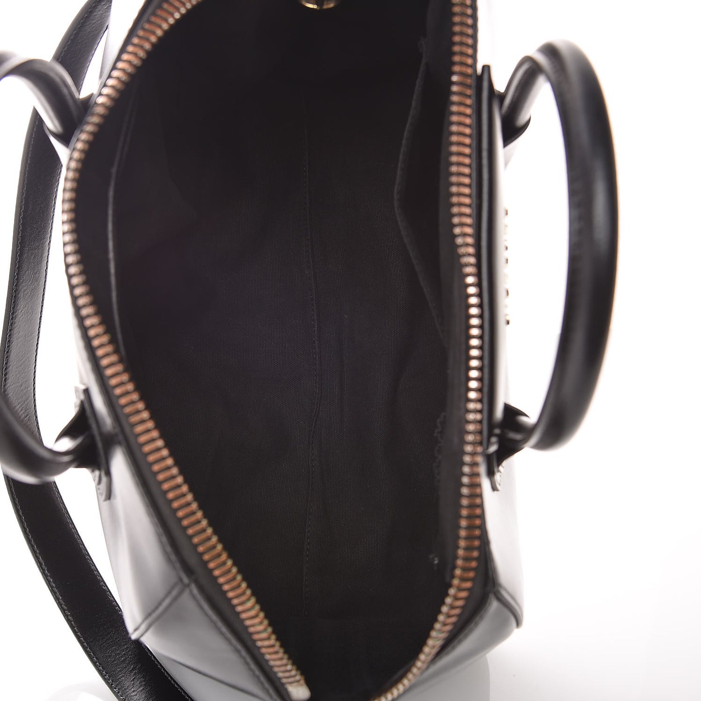 Shiny Lord Calfskin Medium Antigona Black