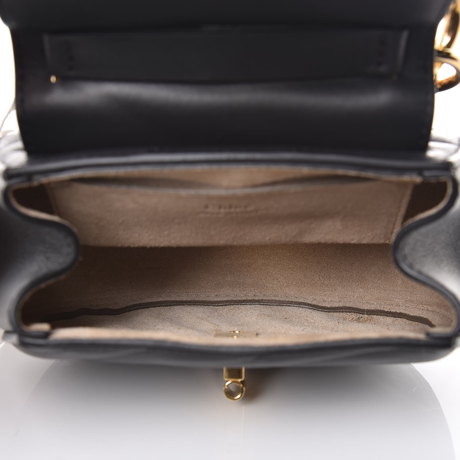 Chloe Calfskin Quilted Nano Drew Bijou Shoulder Bag Black 5 of 6