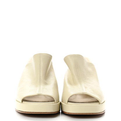 Bottega Veneta Nappa Stack Mule Sandals 35 Sea Salt 2 of 8