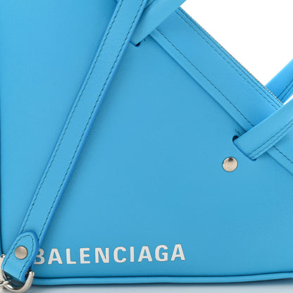 Balenciaga Calfskin XS Triangle Chain Duffle Baby Blue 7 of 9
