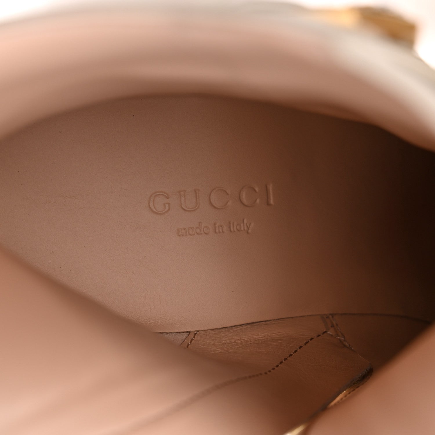 Gucci Kensington Calfskin Nappa GG Supreme Monogram Womens Double Buckle Ankle Boots 36.5 Mystic White Beige 7 of 11