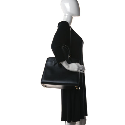 Louis Vuitton Calfskin City Steamer MM Black 2 of 20