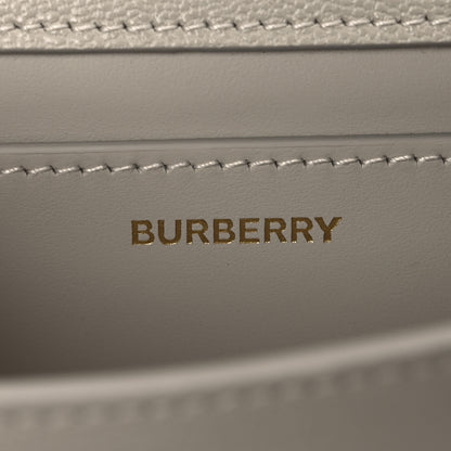 Burberry Grained Calfskin House Check Small Madison Shoulder Bag Limestone 6 of 11