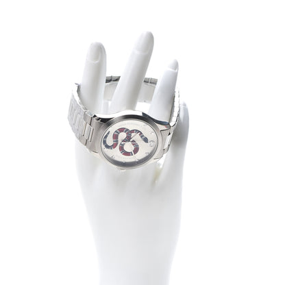 Gucci Stainless Steel 38mm G-Timeless Snake Quartz Watch 2 of 6