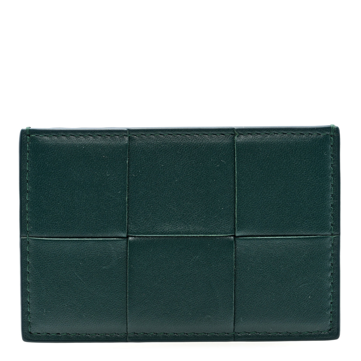 Nappa Maxi Intrecciato Card Holder Raintree