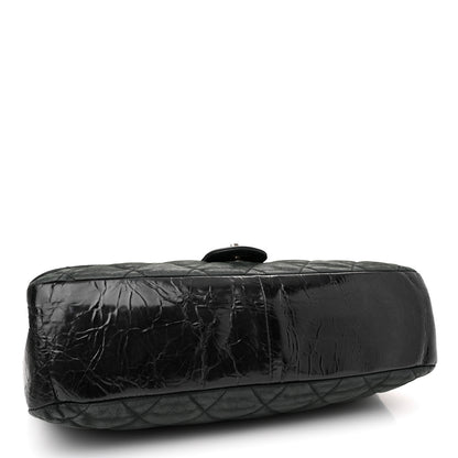 Chanel Iridescent Calfskin In The Mix Jumbo Flap Green Black 4 of 12