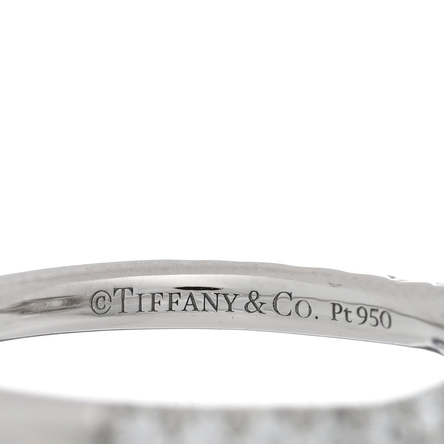 Tiffany Platinum Diamond .95ct Soleste Cushion Cut Double Halo Engagement Ring 46 3.75 4 of 4