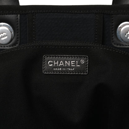 Chanel Mixed Fibers Large Deauville Tote Black 6 of 14