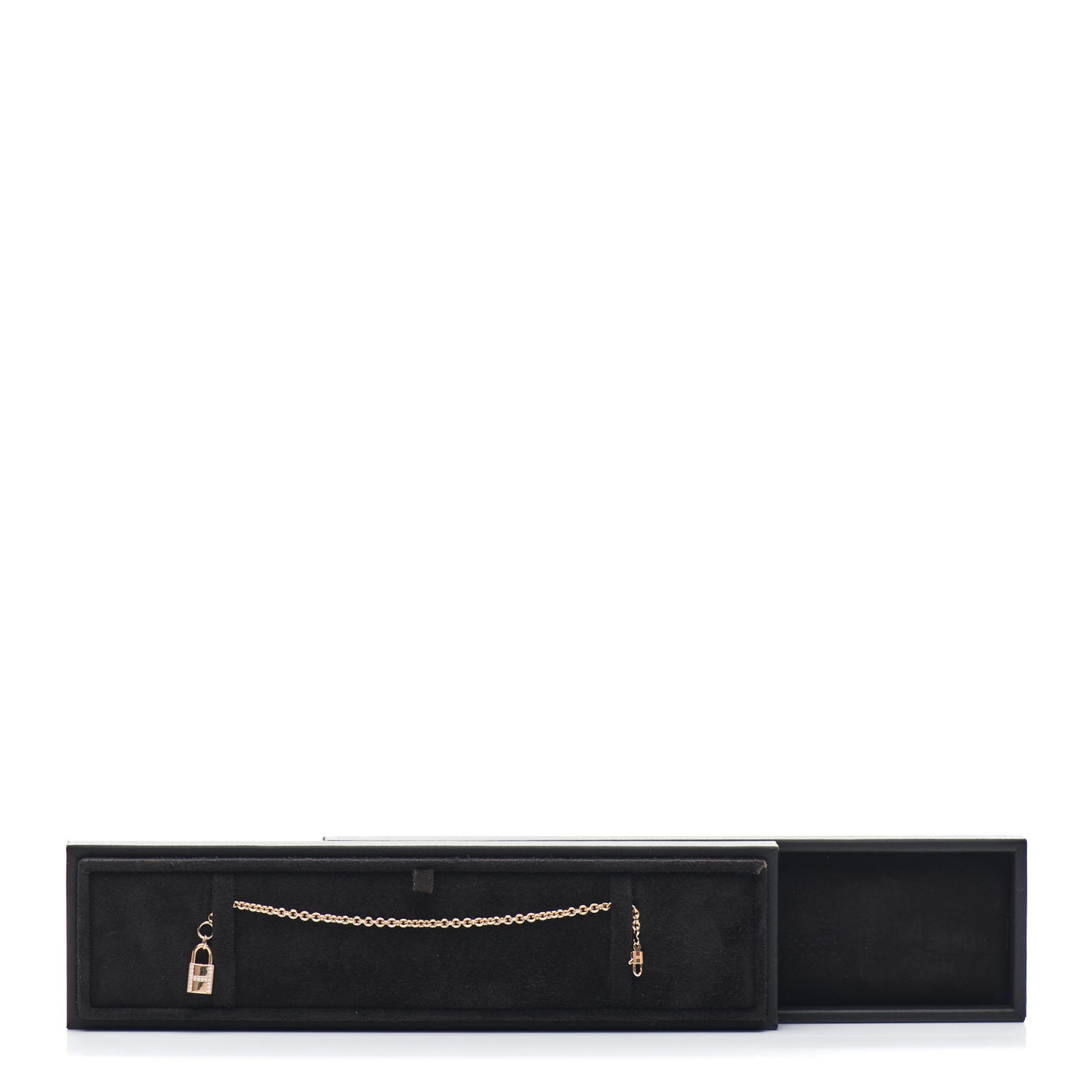 18K Rose Gold Diamond Amulettes Cadenas Bracelet ST