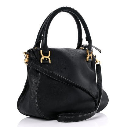 Chloe Calfskin Small Marcie Satchel Black 3 of 14