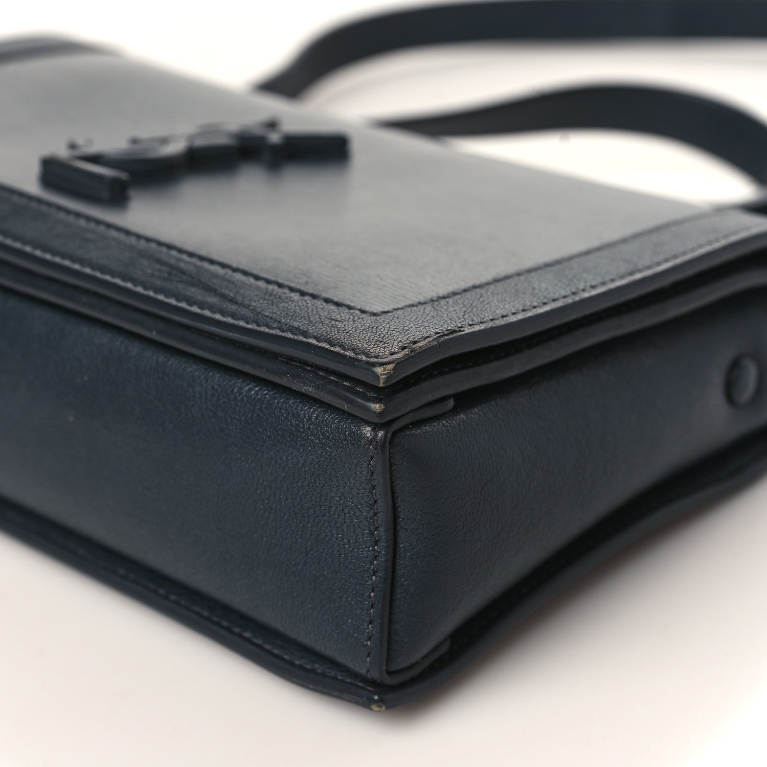 Saint Laurent Calfskin Monogram Book Bag Dark Smog 9 of 9
