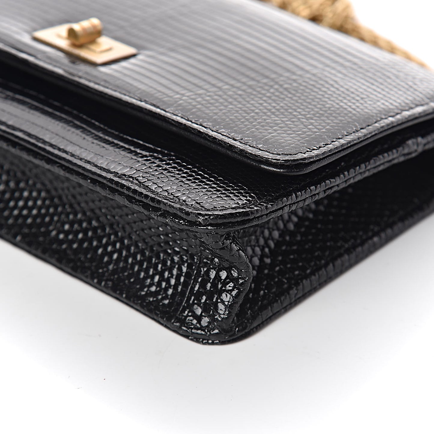 Lizard Reissue Wallet on Chain WOC Black