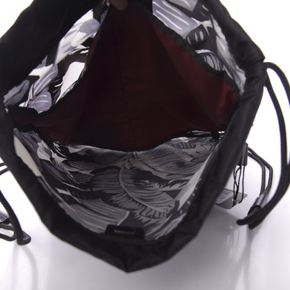 Dolce & Gabbana Nylon Printed Drawstring Backpack Black 5 of 10