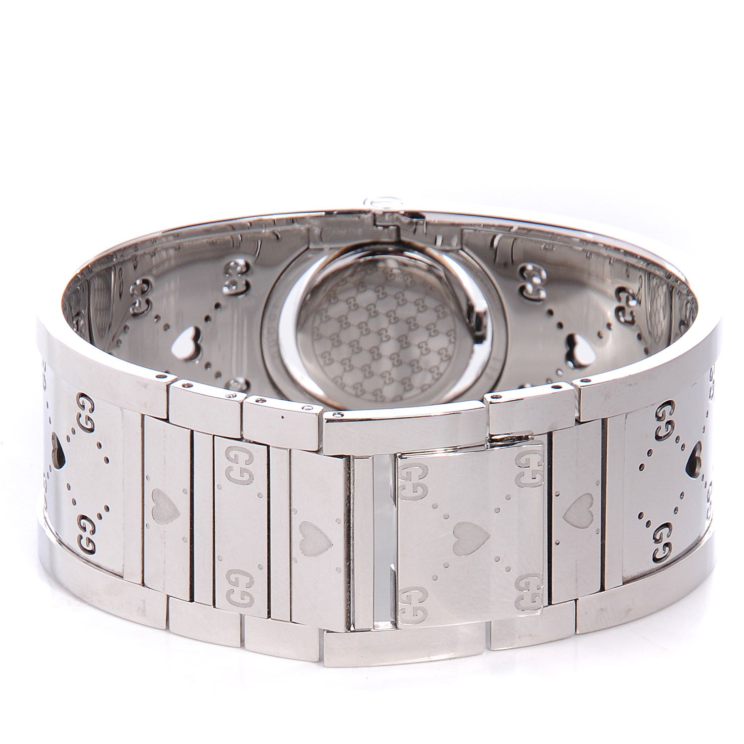Gucci Stainless Steel Mother of Pearl 23mm Twirl Heart Quartz Watch 5 of 12