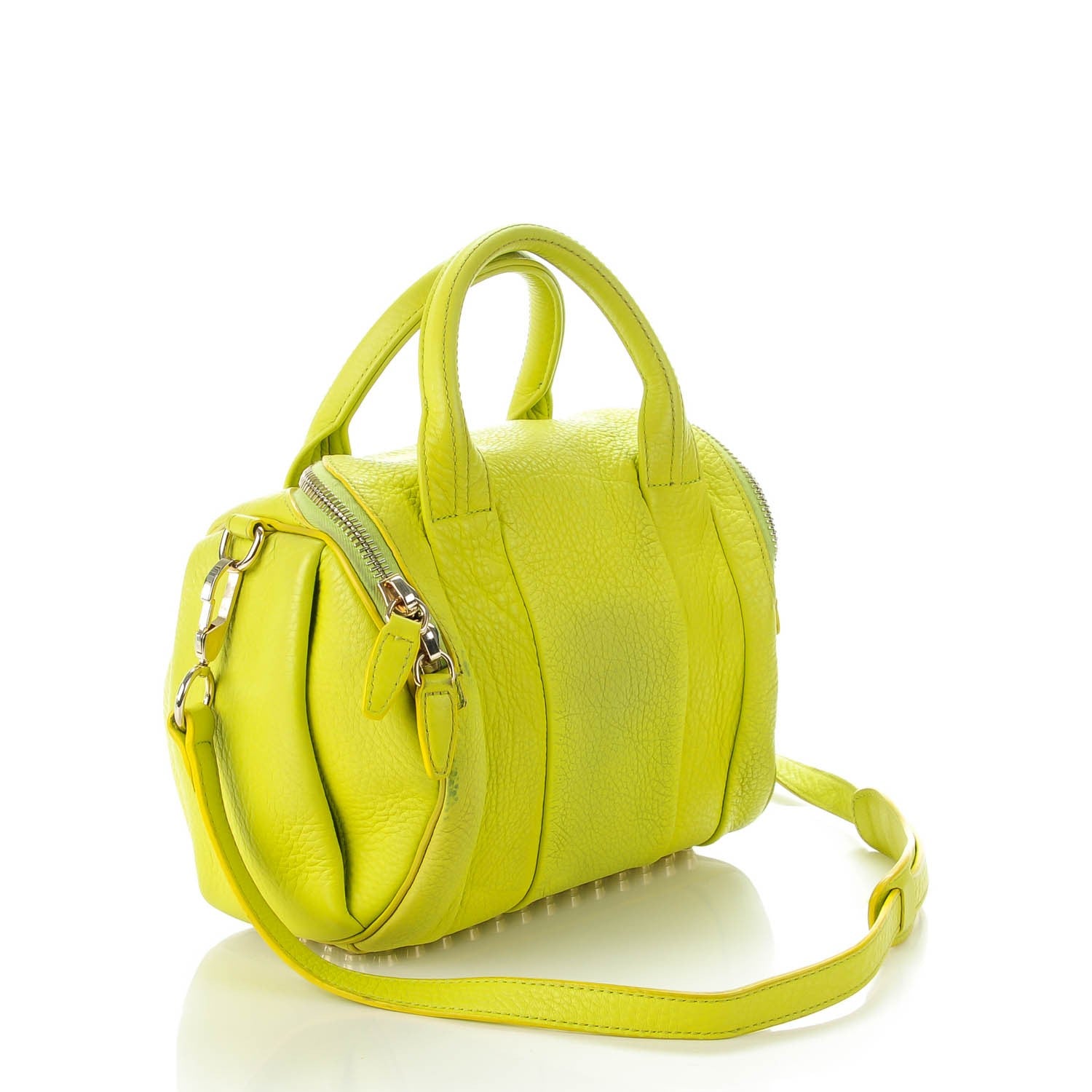 Alexander Wang Pebbled Lambskin Rockie Acid Pale Gold Hardware 3 of 9