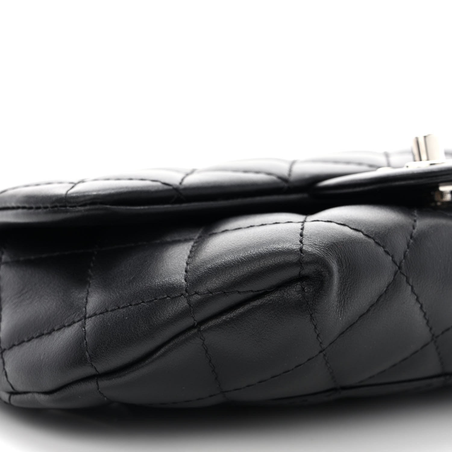 Chanel Calfskin Quilted CC Uniform Flap Belt Bag Black 10 of 13