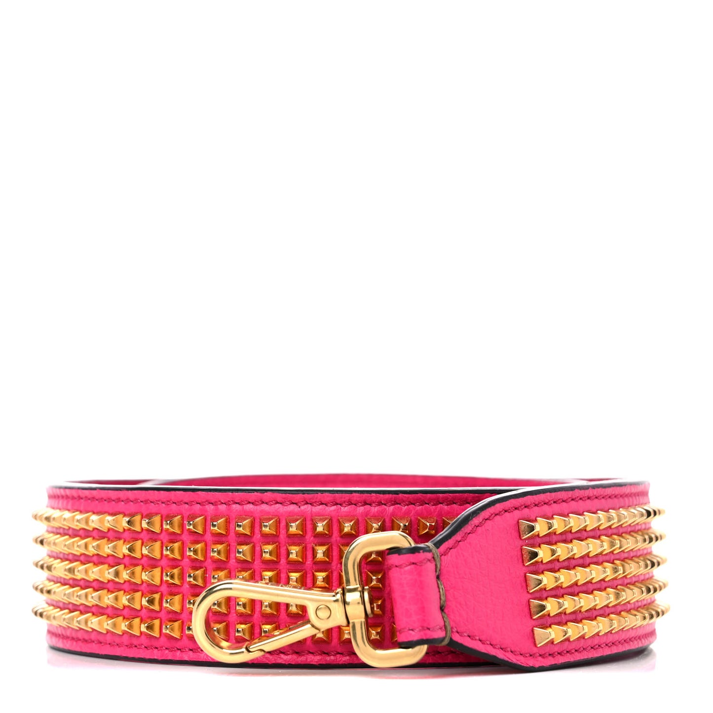 Calfskin Studded Strap You Pink