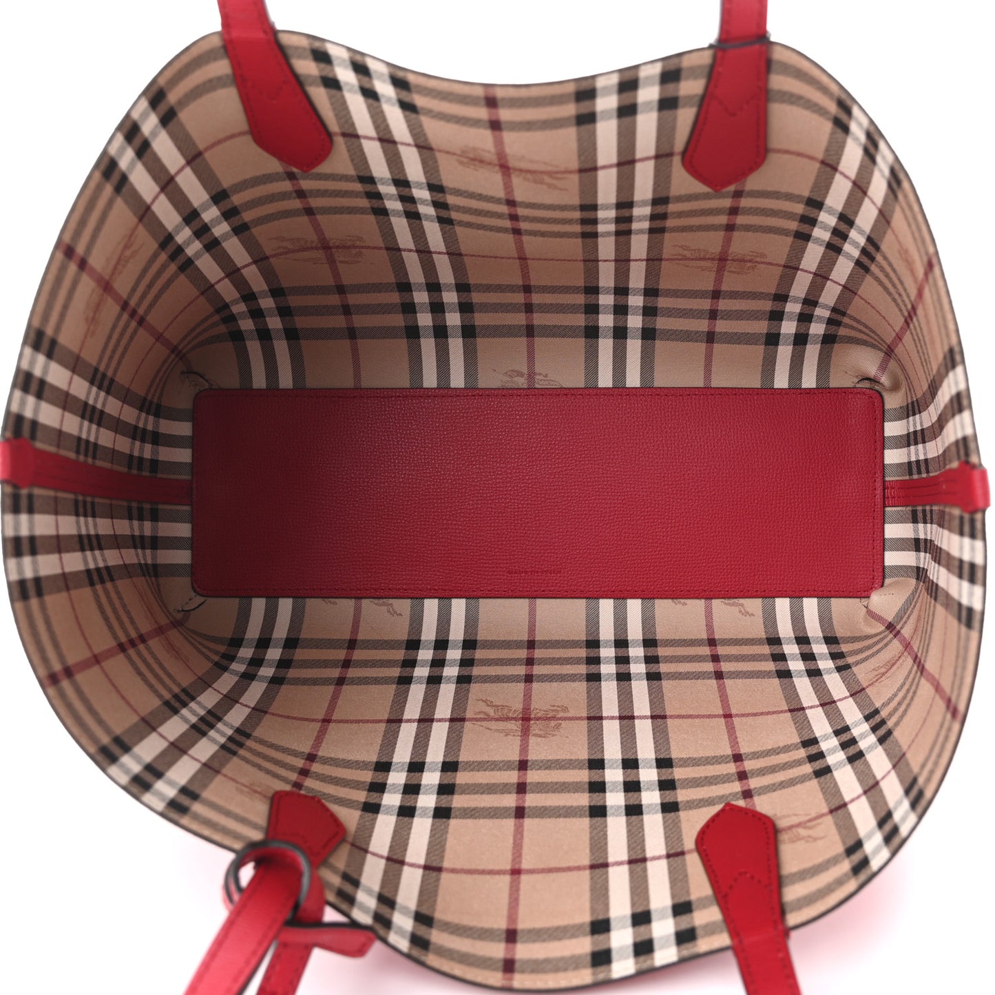 Haymarket Check Medium Reversible Tote Red