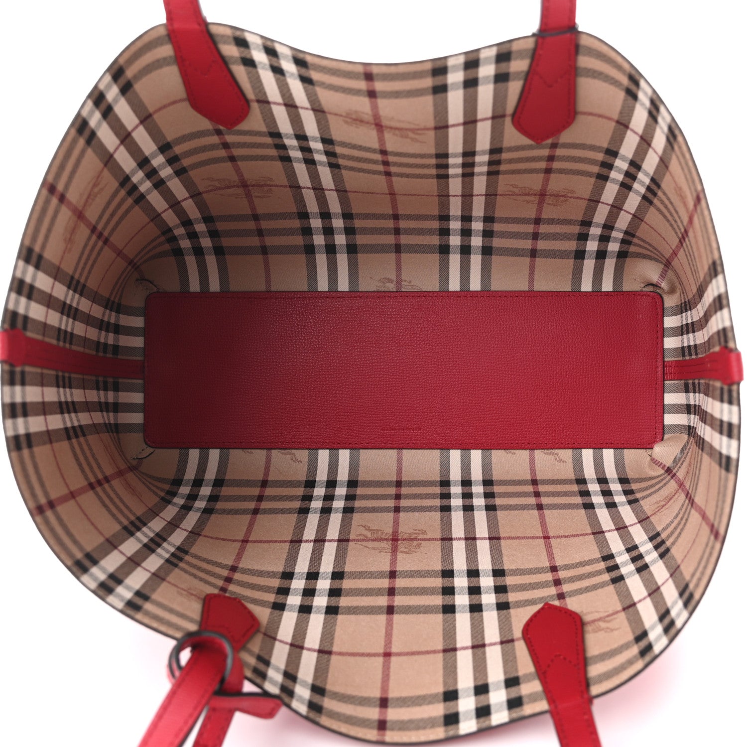 Burberry Haymarket Check Medium Reversible Tote Red 9 of 18