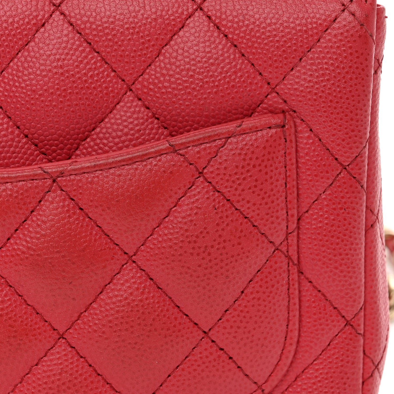 Chanel Caviar Quilted Mini Square Flap Pink 11 of 12