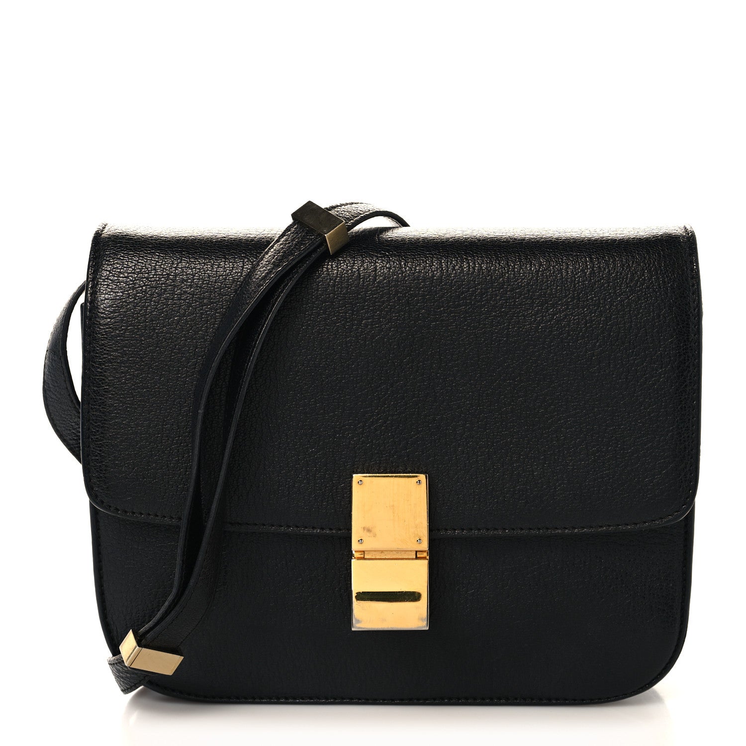 Celine Goatskin Medium Classic Box Flap Bag Black 1 of 15