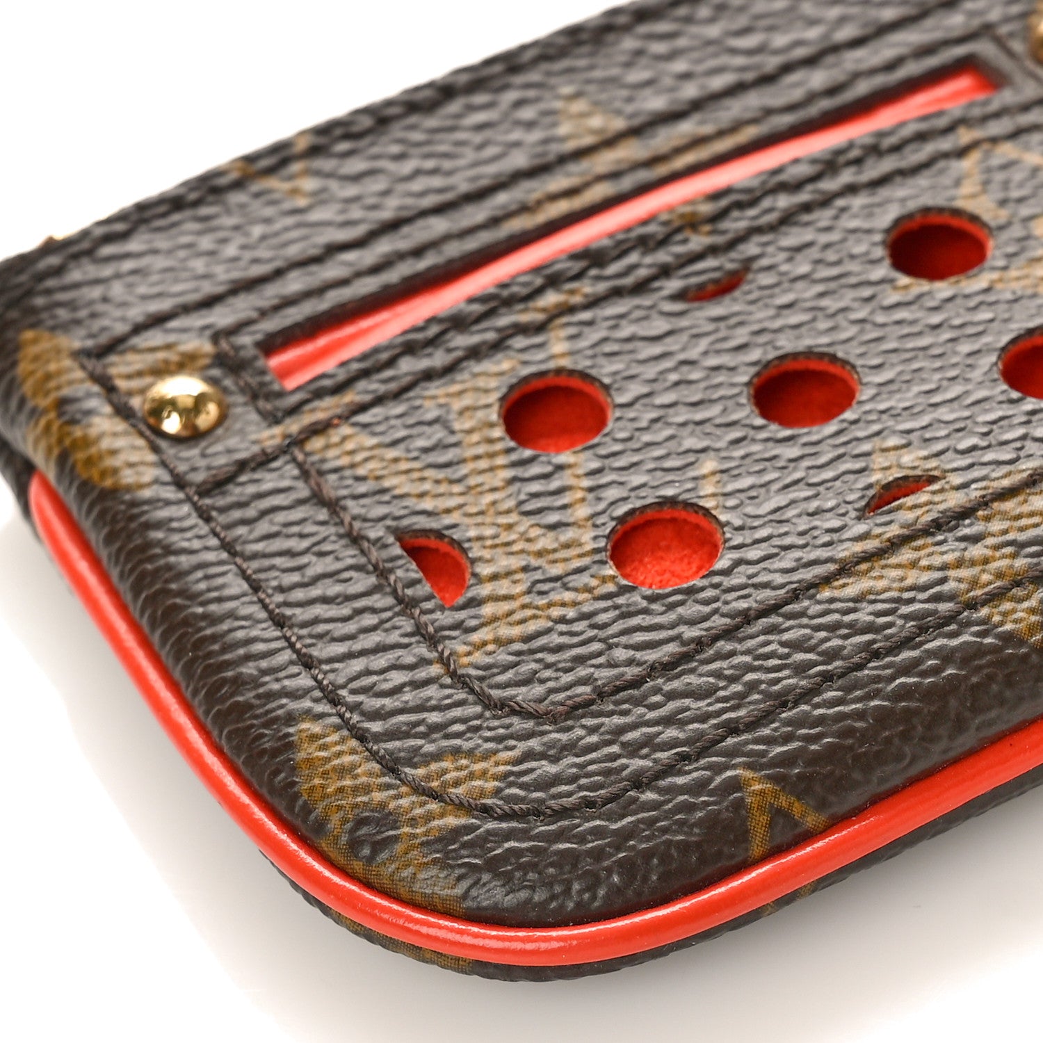 Louis Vuitton Monogram Perforated Key Pouch Orange 7 of 8