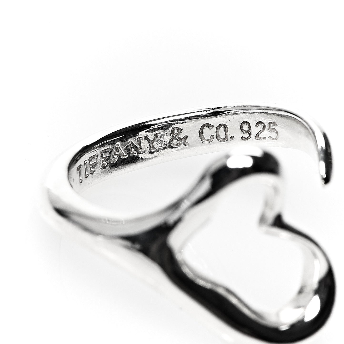Sterling Silver Elsa Peretti Open Heart Ring 50 5.5