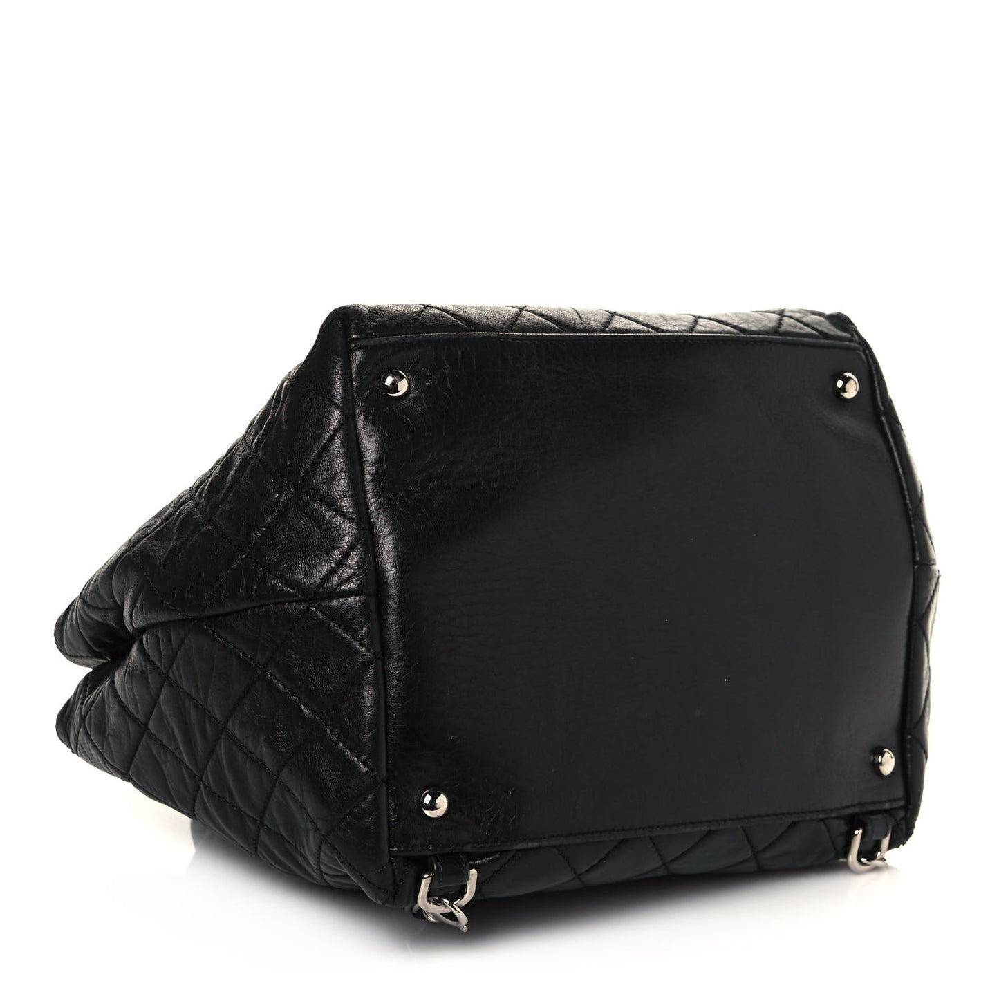 Lambskin Quilted Beijing Backpack Black