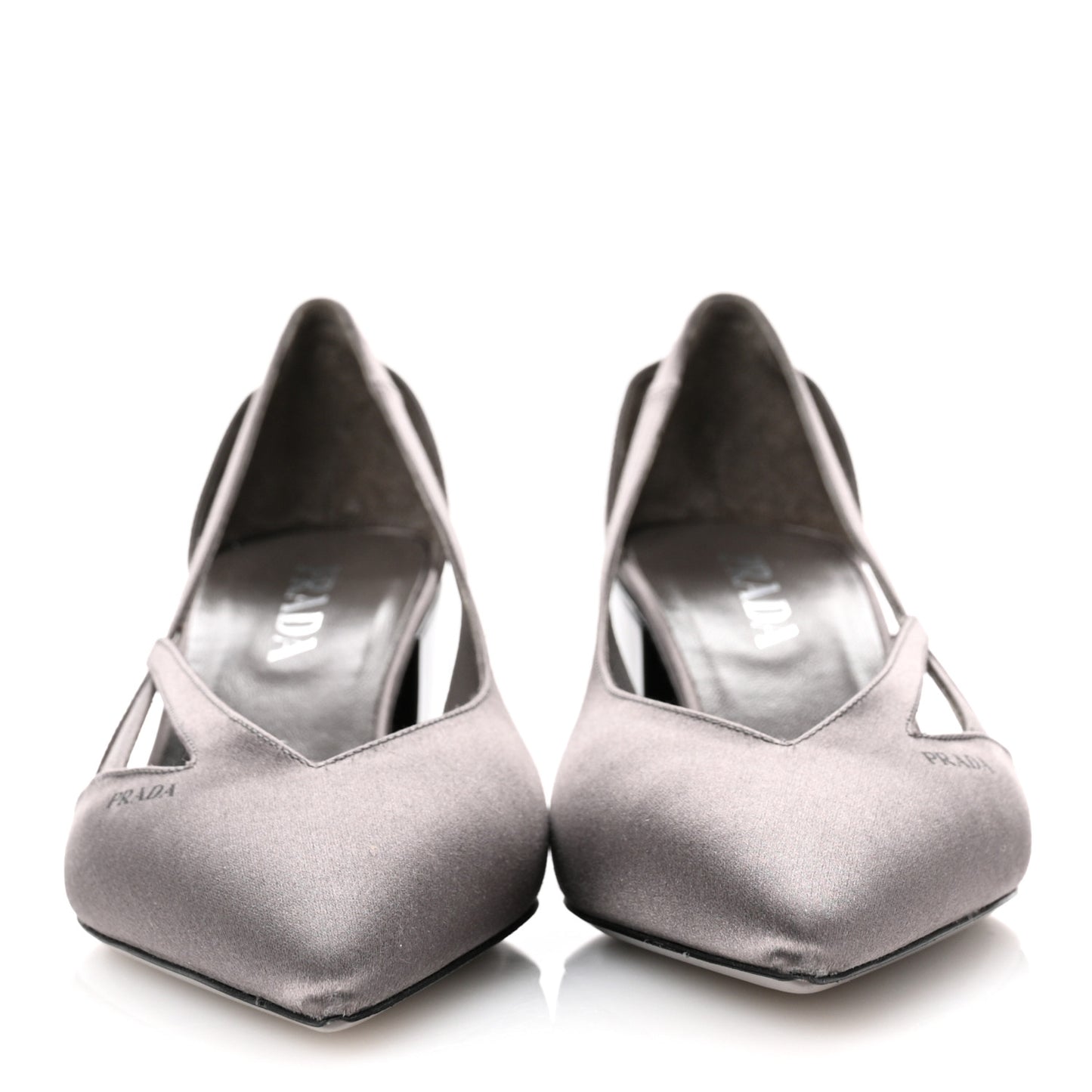 Satin Cutout 55mm Pumps 38 Ardesia