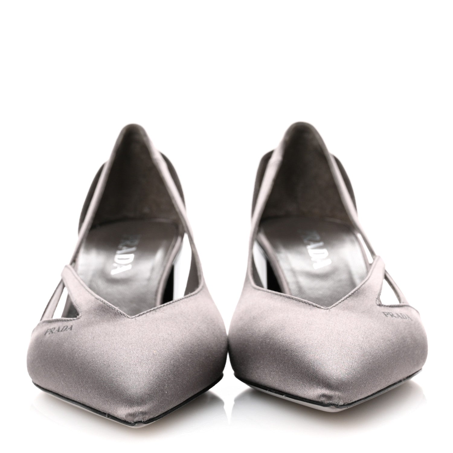 Prada Satin Cutout 55mm Pumps 38 Ardesia 3 of 10