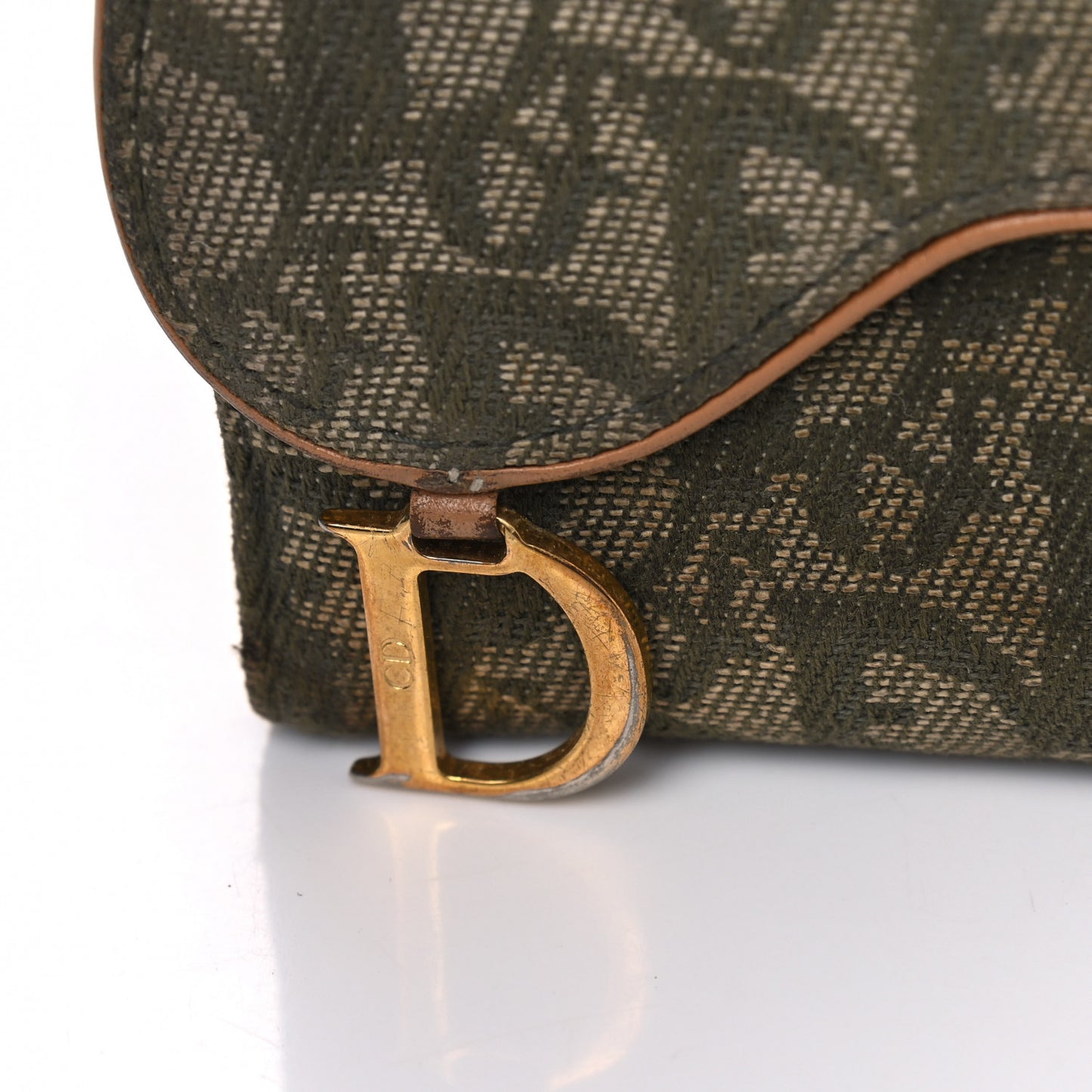 Monogram Compact Saddle Wallet Green