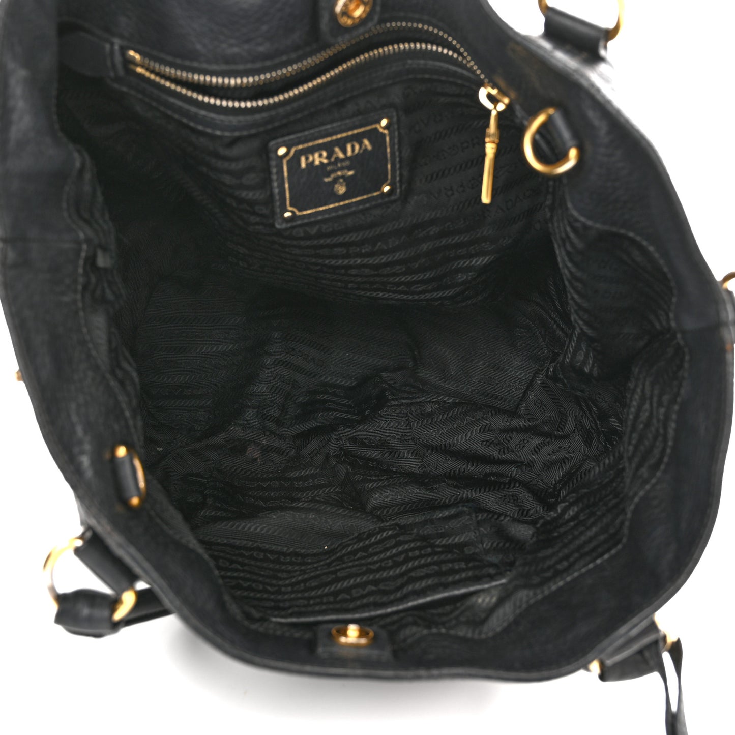 Vitello Daino Tote Black