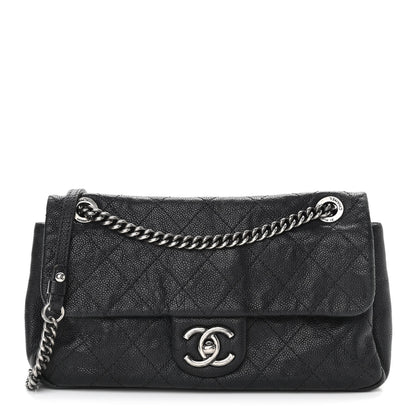 Chanel Caviar Quilted Medium Simply CC Flap Black 1 of 10