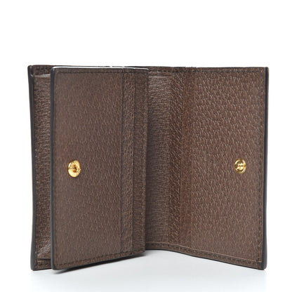 Gucci GG Supreme Monogram Web Ophidia Card Case Beige New Acero 5 of 7